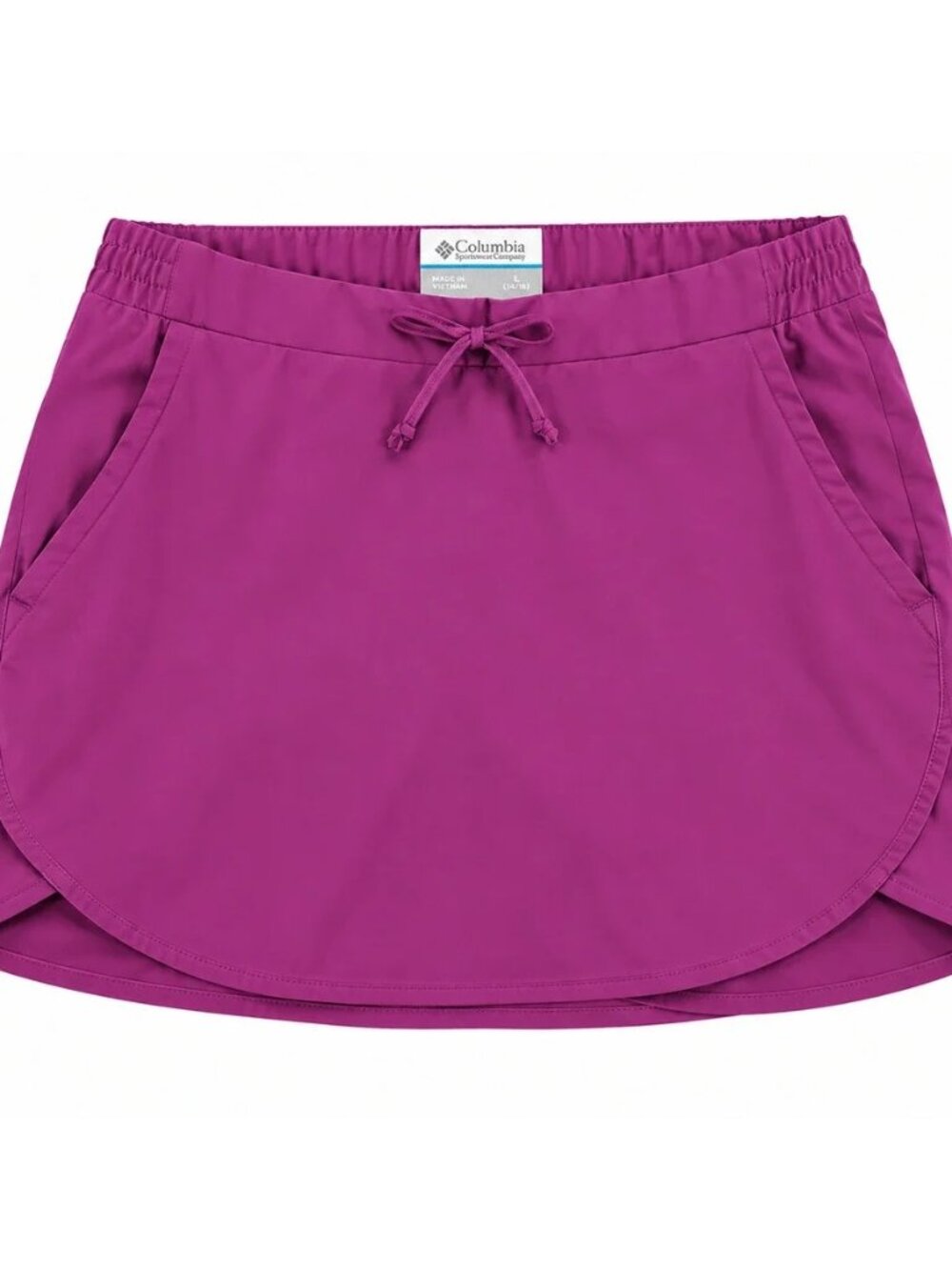 Columbia Womens L Purple Athletic Skirt Hiking Outdoor Activewear Drawstring
